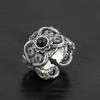 New Retro Creative Fashion Ethnic Style Ring Mongolian Pattern Men's Open Ring
