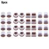 8 Pack Silicone Chair Leg Covers for Hardwood Floors – Easy To Move & Quiet