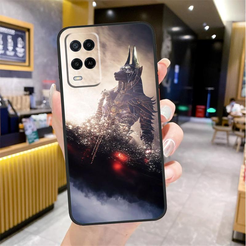 Anubis Ankh Pharaoh Case For Oppo A74 A54 A94 A78 A98 A18 A60 A80 A40 A38 A58 A96 A76 A16 A15 A17 A57 A77 A5 Pro