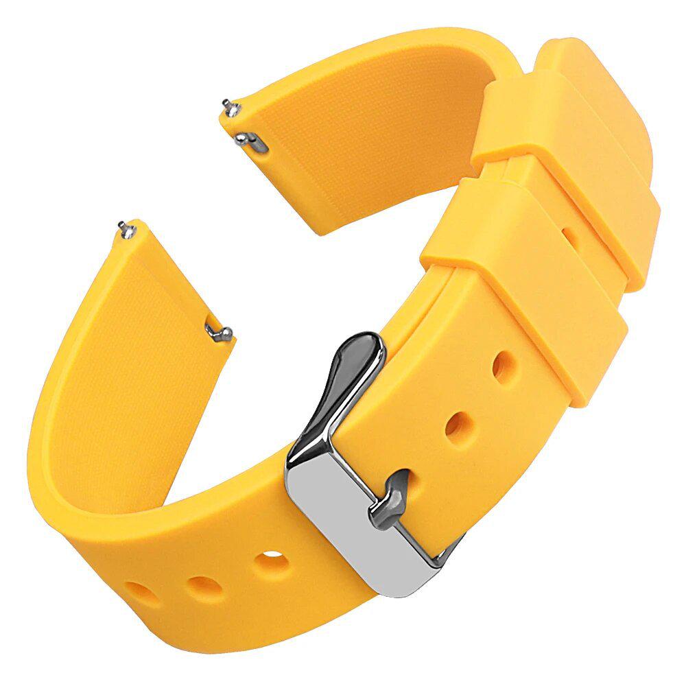

Premium Silicone Watch Strap - Quick Release, Multiple Sizes (14/16/18/19/20/21/22/24mm), Soft, Colorful Design 14mm
