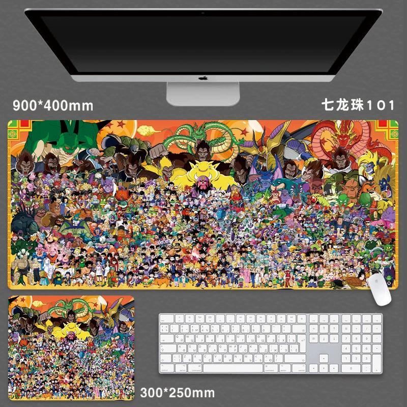 High Quality Japanese Animation Seven Dragon Ball Mouse Pad Oversized Boys Animation Two-dimensional E-sports Game Computer Keyboard Student Desk Pad