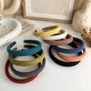 Bonbonfarben Schwamm Stirnband für Damen Mädchen Temperament Haarband Einfacher Süßer Haarreif Mode Vielseitige Haaraccessoires Geschenk