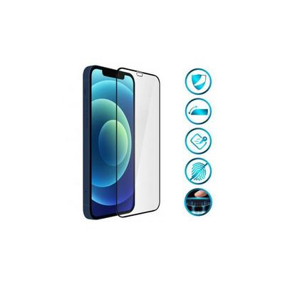 Screen Protector - Tempered Glass - iPhone 12 Mini - 0.33 Mm - Scratch-resistant - Full Black