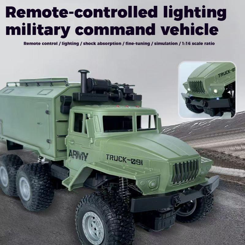 High-Standard 6Wd Rc Army-Design Premium-Quality Transport-Truck Superior-Grade / Off-Road High-Standard Remote Top-Grade Control High-Standard