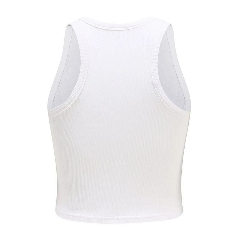 Solid Color Underwear Top Minimalist Summer Fashion Ins Versatile Women's Clothing Exercise Sleeveless Skinny Short Vest for Women