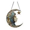 2D Acrylic Star Moon Lantern Suncatcher, Crescent Moon Window Hanging Ornament for Home, Patio, Garden, Ramadan Decor, Housewarming Gifts for Family