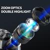 LED-Stirnlampe mit Bewegungssensor, wasserdicht, wiederaufladbar über USB, zoombare Stirnlampe, Arbeitsleuchte