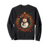 Snowman Christmas Motif Illustration Family Snowman Sweatshirt X-Mas