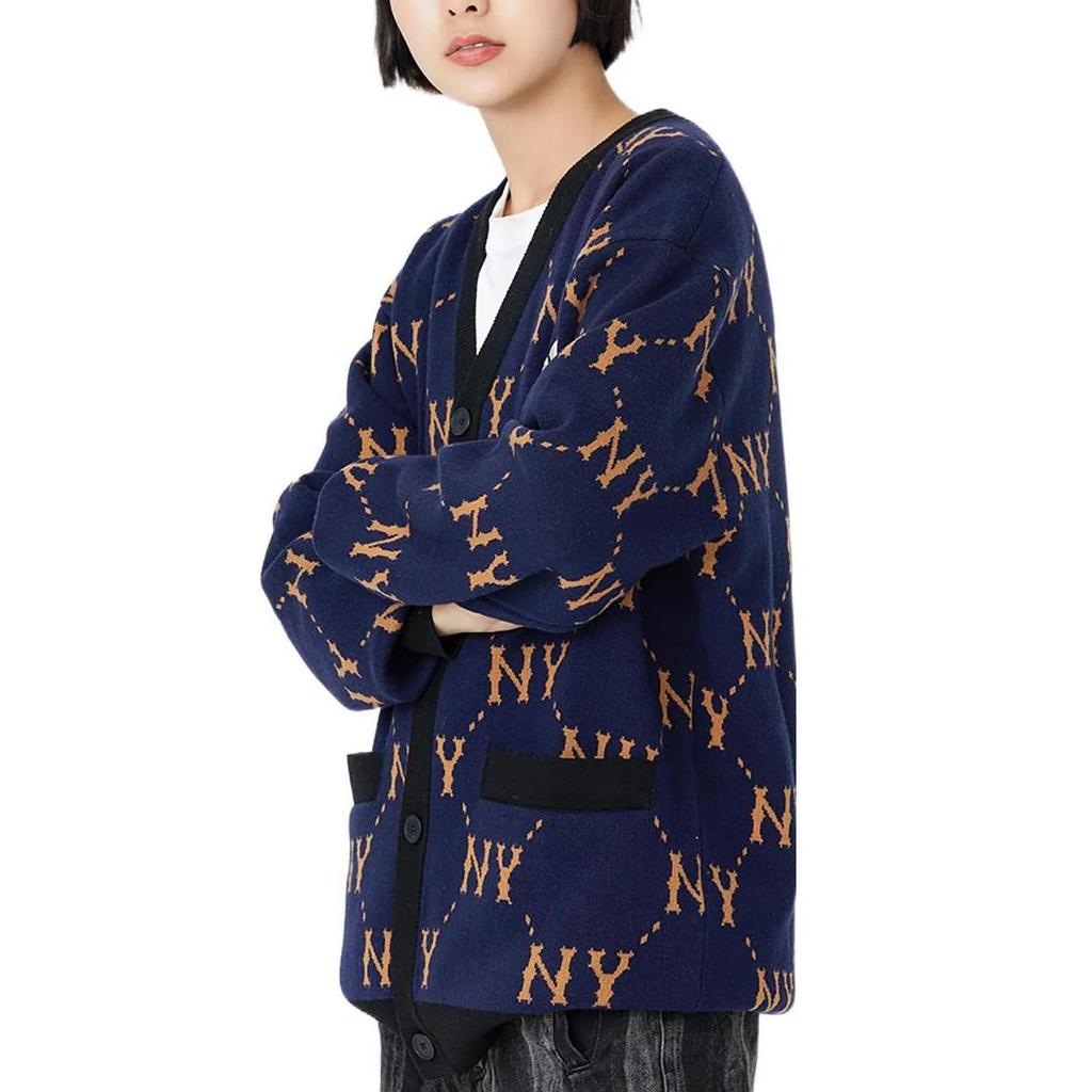 MLB FW22 Knitwear Unisex Navy Blue (Unisex) Sweaters 3AKCM0224 50NYS