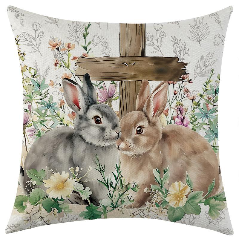 

New Harvest Festival Series Linen Pillowcase Car Sofa Lumbar Pillow Cushion 45 * 45 separate pillow cover