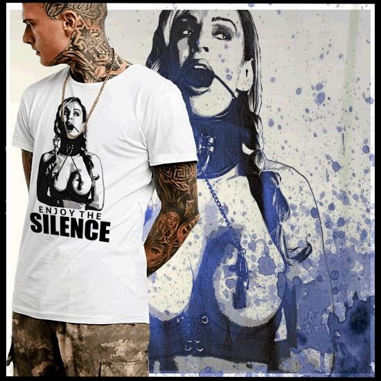 Бондаж футболка БДСМ кляп во рту Доминант Сабмиссив Садомазохист подземелье футболка L