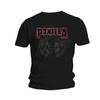 T-shirt Pantera Crânes avec Filigrane Noir Nouveau T-shirt Unisexe