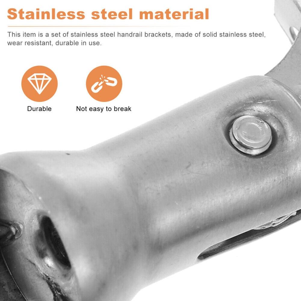 Stainless Steel Stair Railing Handrail Bracket Elegant Appearance