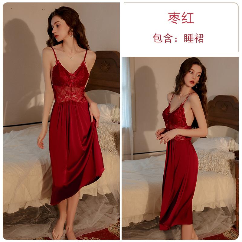 Women's Plus Size Sheer Mesh Padded Sleep Dress with Robe Lounge Set