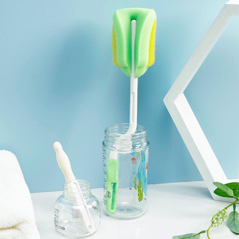 BPA-Free Baby Bottle Cleaning Brush Set 360° Cleaning Feeding Bottle Brush  Lid Cleaning