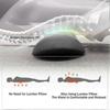 Premium 3 in 1 Back Neck Massager with Soothing Heat Therapy, Ergonomic Spine Curve Support, Relieves Sciatica & Muscle Tension, Black