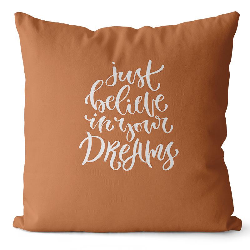 Cream Printed Throw Pillow Cover Earthy Nordic Abstract Cushion Sofa Car Office Cushion Cover