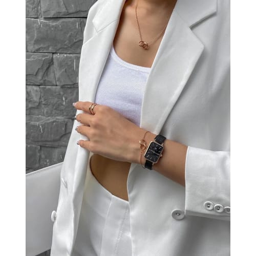 Daniel Wellington DW Quadro Pressed Sheffield Men's Watch, 29*36.5mm, Luxury Genuine Leather, Stylish and Elegant for Men In Their 20s and 30s, White/