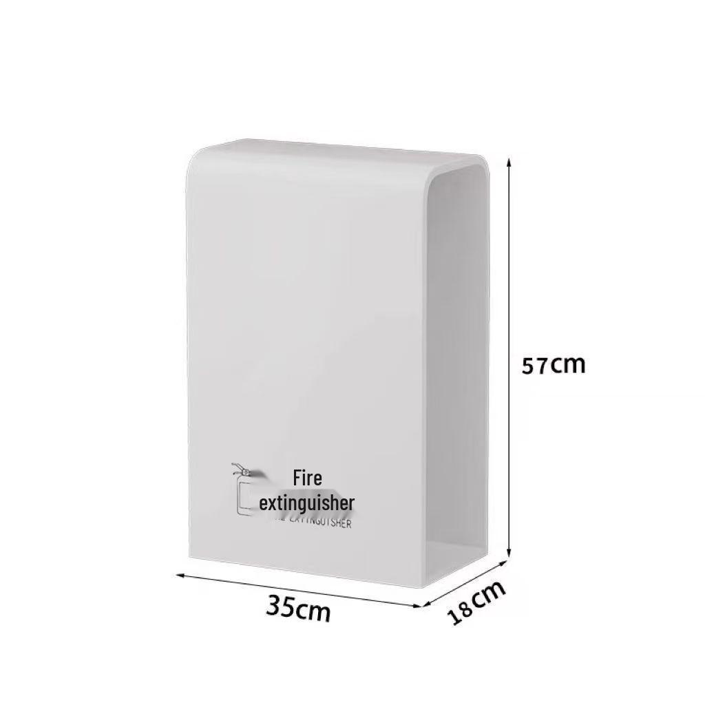 Stojan na hasicí přístroj s úložným prostorem a bezpečnostním krytem pro práškové hasicí přístroje