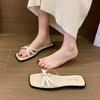 Summer Women's Flat Slippers Breathable Hollow Cross Design Female Outdoor Beach Slides Large Size Casual Street Ladies Shoes