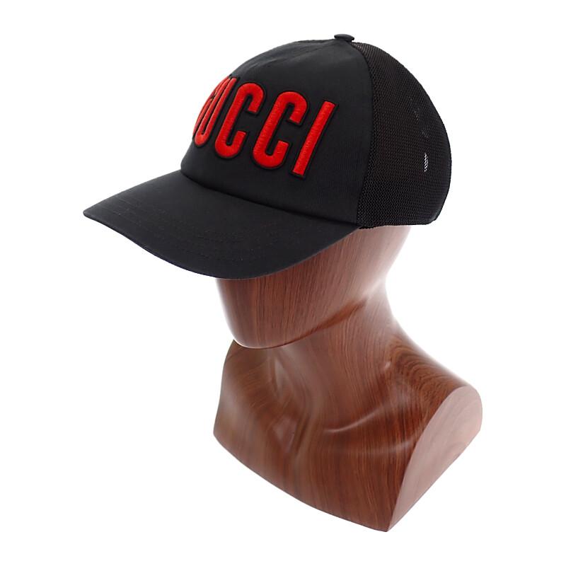 Gucci 701324 4HAOY 1060 XL Cap Black Cotton Mens