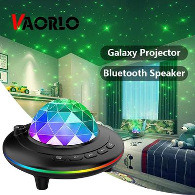 VAORLO Projektor RGB Starry Sky Noční lampa Romantické barevné noční světlo Bezdrátový blueteeth reproduktorový přehrávač pro dítě dárky k narozeninám vánoční svátky