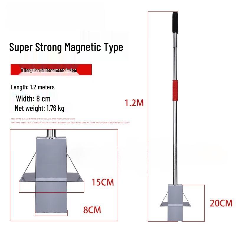 Magnetic Pick-Up Tool with Auxiliary Handle