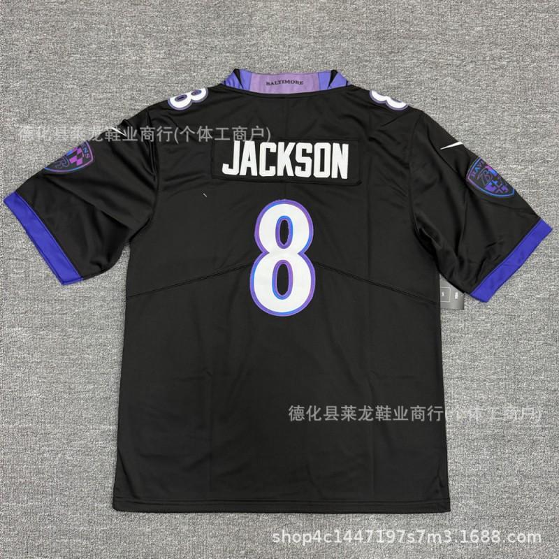 Baltimore Ravens Jackson NFL Football Jersey Stitched Game Uniform Men Women