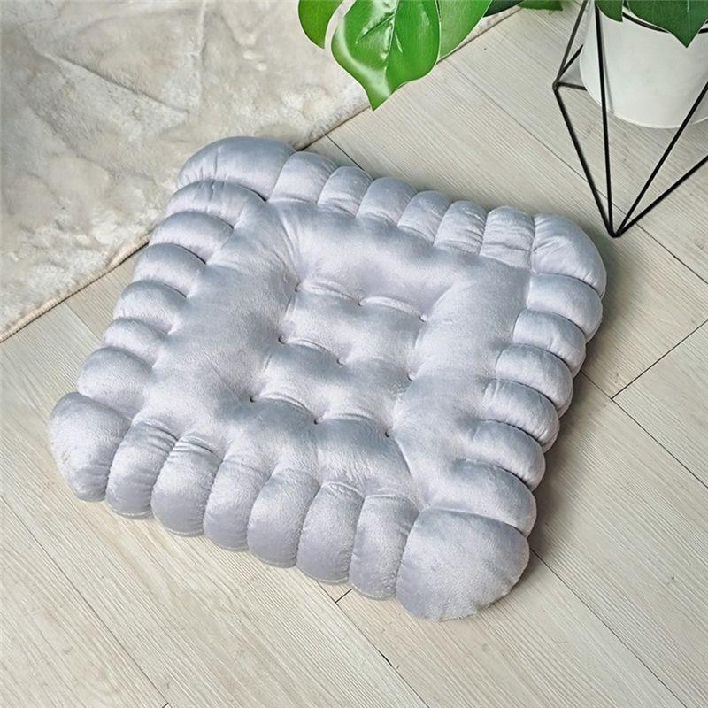 M-Modern-Biscuit Shape Cushion,Thickened Cushion,Plush Chair Cushion,Decorative Comfy Seating Cushion For Seat Gift Balcony