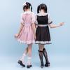Heart Dot Scarf Dress, Blue X White, LL, Mass-Produced, Yumetenbo