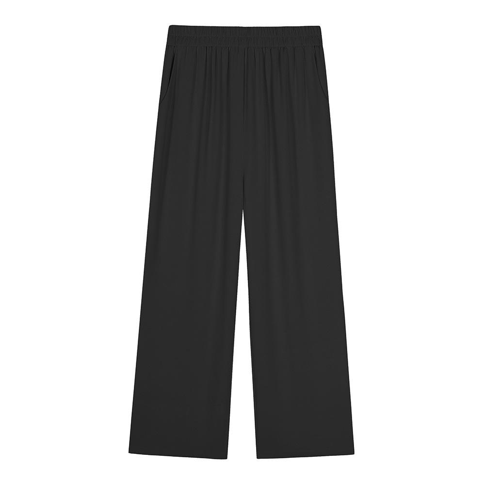 

Spring Lapel Shirt & Elastic Waist A-line Skirt Set with Wide-leg Pants, Plus Size TZ65496 4XL (approx. 90-100 kg)