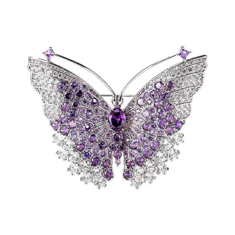Butterfly Brooch with An Ethereal Charm, High-end Women's Exquisite and Fashionable Brooch Dress, Versatile Design Pin