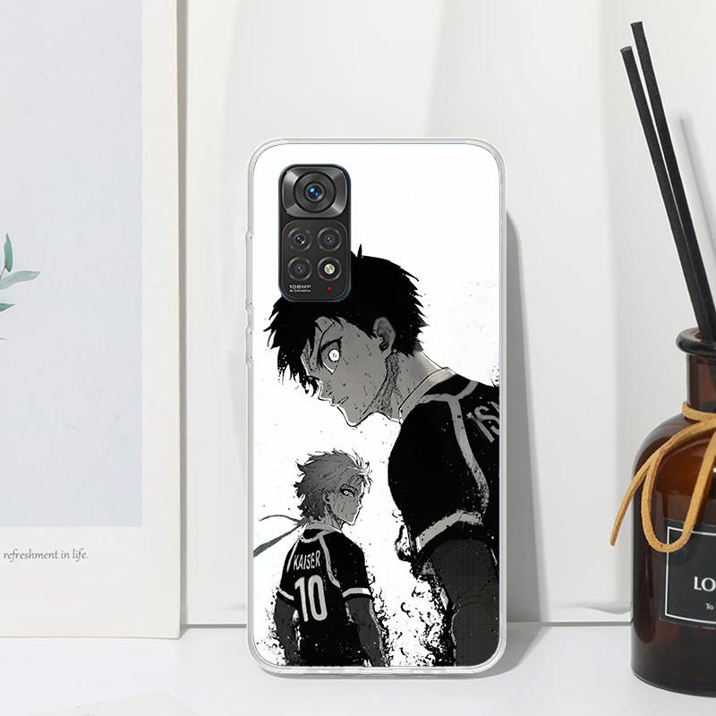 

Blue Lock Isagi Yoichi Phone Case For Xiaomi Redmi Note 15 13 14S 14 Pro Plus 12S 11S 10S 12 11E 10 11T Art Fundas Back Cover Re Note 12 Pro Plus