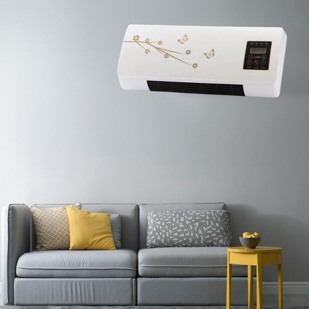 Incalzitor de perete mic cu ecran tactil Spatiu electric pentru dormitor living