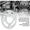 428 38 teeth sprocket, 4 holes, Rear Sprocket Steel Rear Drive Sprocket for Off Road Bikes and Motorcycles Silver