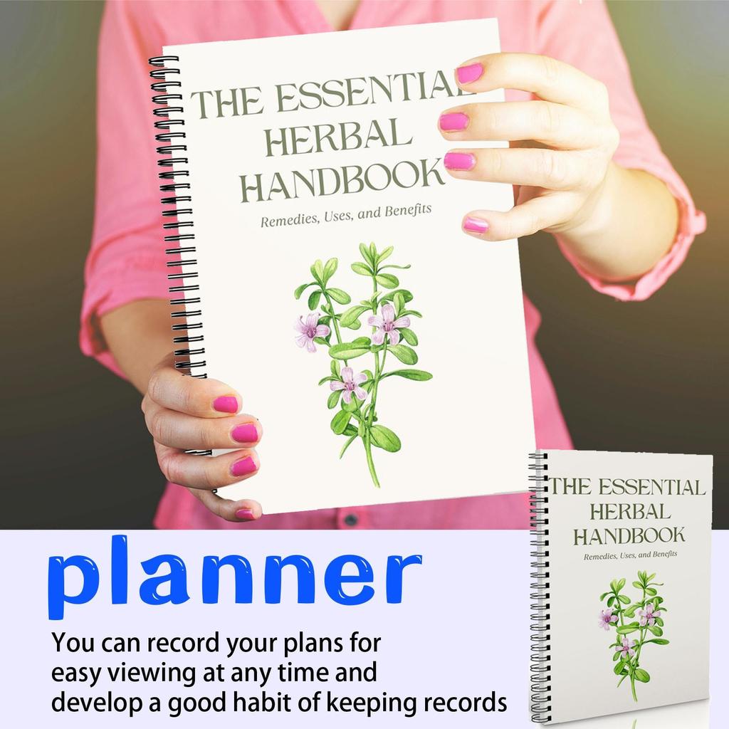 Kräuter-Notizbuch, Planer-Notizbuch, Tagebuch zur persönlichen Zielverwaltung und Lebensplanung, Tool zur täglichen Aufgaben- und Zielverfolgung