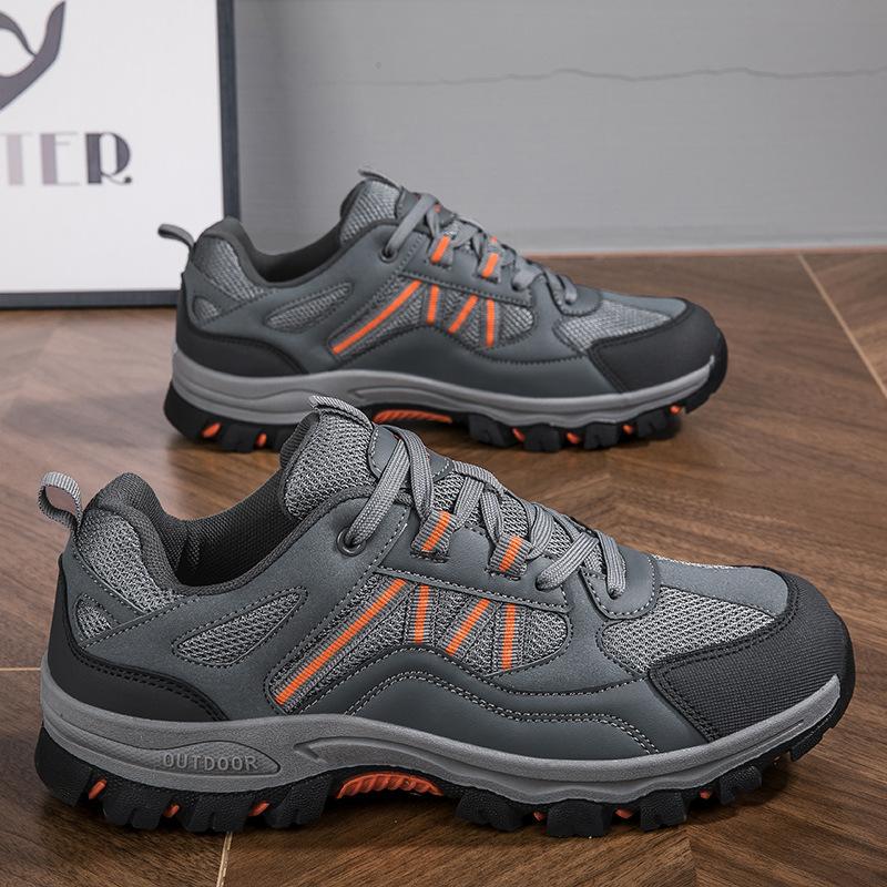 Spring and Autumn new hiking shoes women's versatile non-slip low-top soft-soled breathable men's outdoor hiking and cross-country running shoes