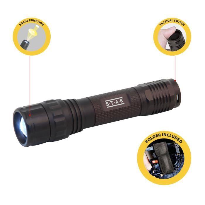 Lampe de poche LED rechargeable - VELAMP - PANTHER - 10W CREE - Zoom - Extérieur