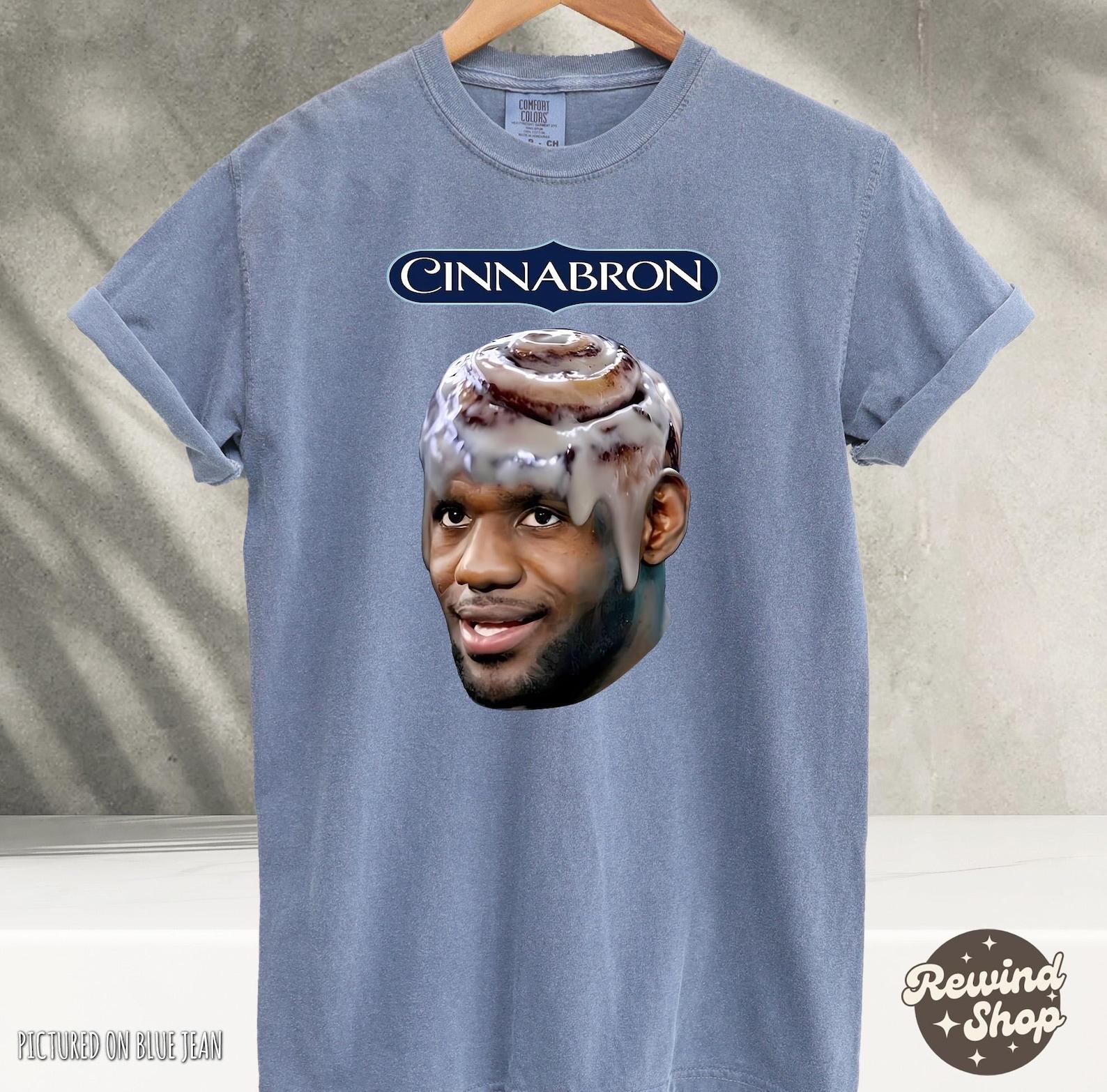 Cinnabron Vintage Tshirt, Lebron James Meme Shirt, Funny Basketball Tee, Lebron James Graphic Shirt, Basketball Gift Lebron merch 2XL