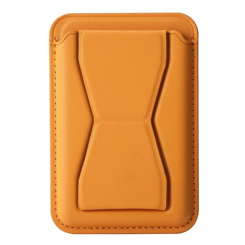 Faltbarer Handy-Ständer mit integrierter Kartenaufbewahrung Starke magnetische Geldbörsen-Rückseite Kartenhalter Universelle Handy-Halterung