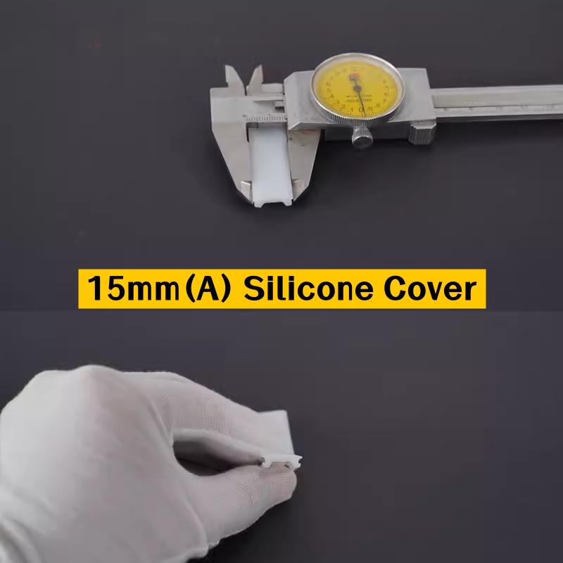 0.2m-10m LED Aluminum Profile Silicone Diffuser Flexible Channel Cover Hard Bar Strip Light Replaceable Lampshade Sample Fitting