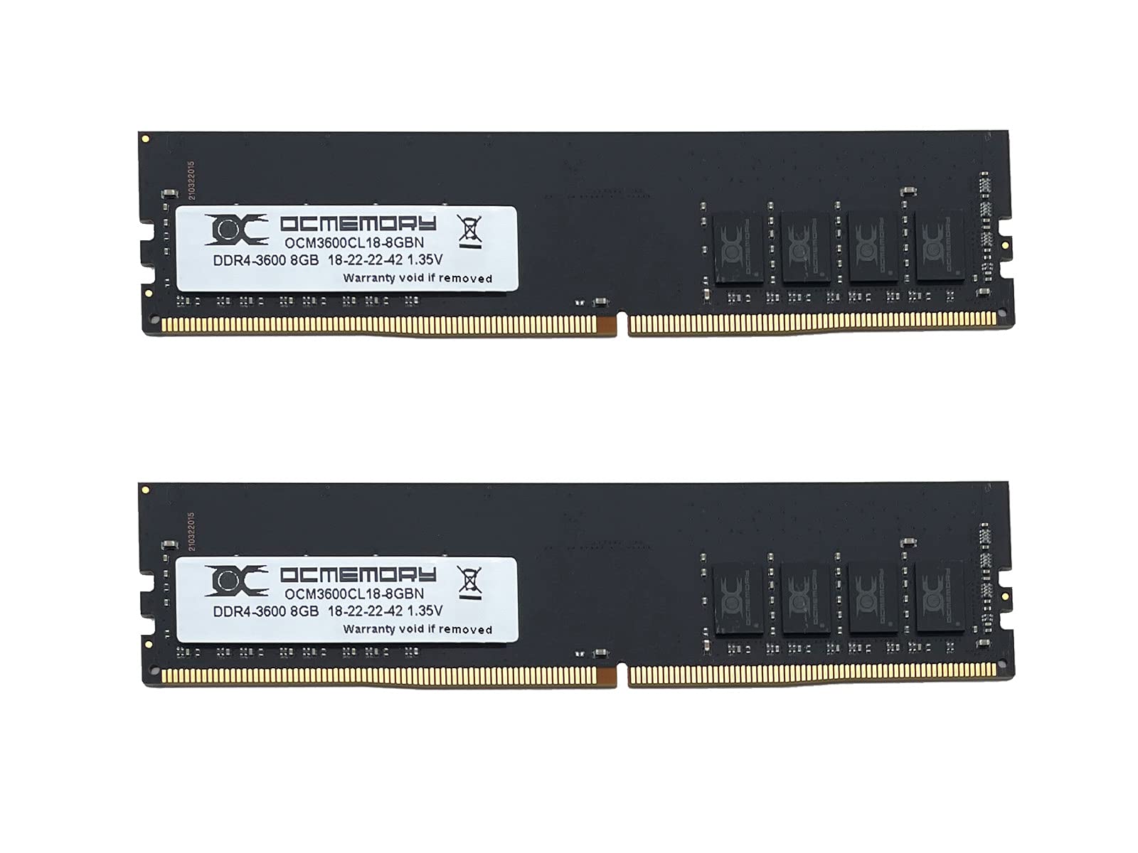 

OCMEMORY DDR4 Memory 16GBKit x 2 Domestic regular warranty Bonus sticker included DDR4-3600 (8GB discs) OCM3600CL18D-16GBN