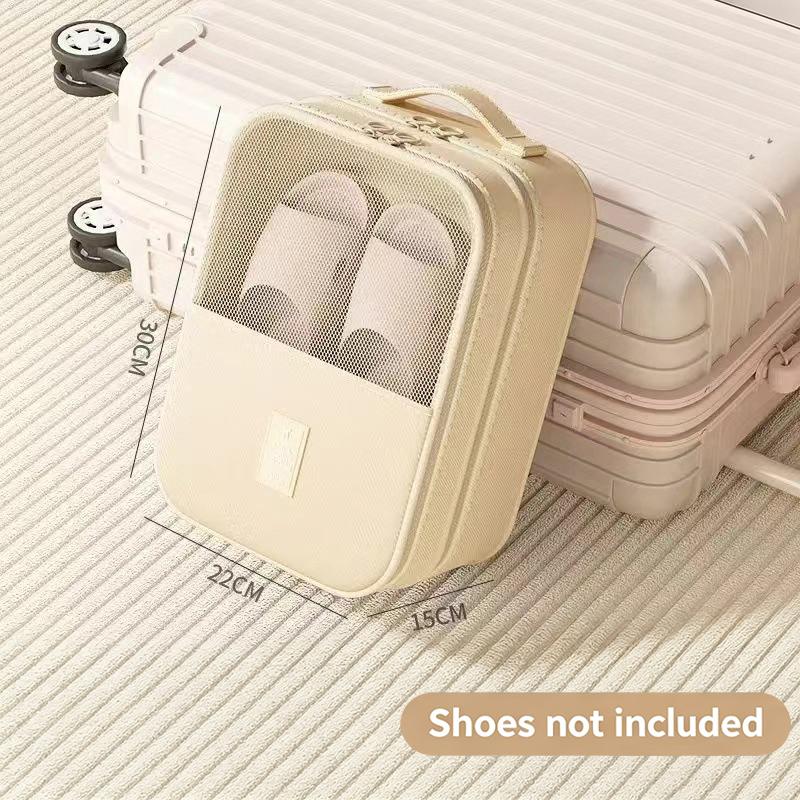 Portable Shoe Bag Dustproof Waterproof Large Capacity Foldable Storage Organizer for Travel Gym Daily Use 1Pcs