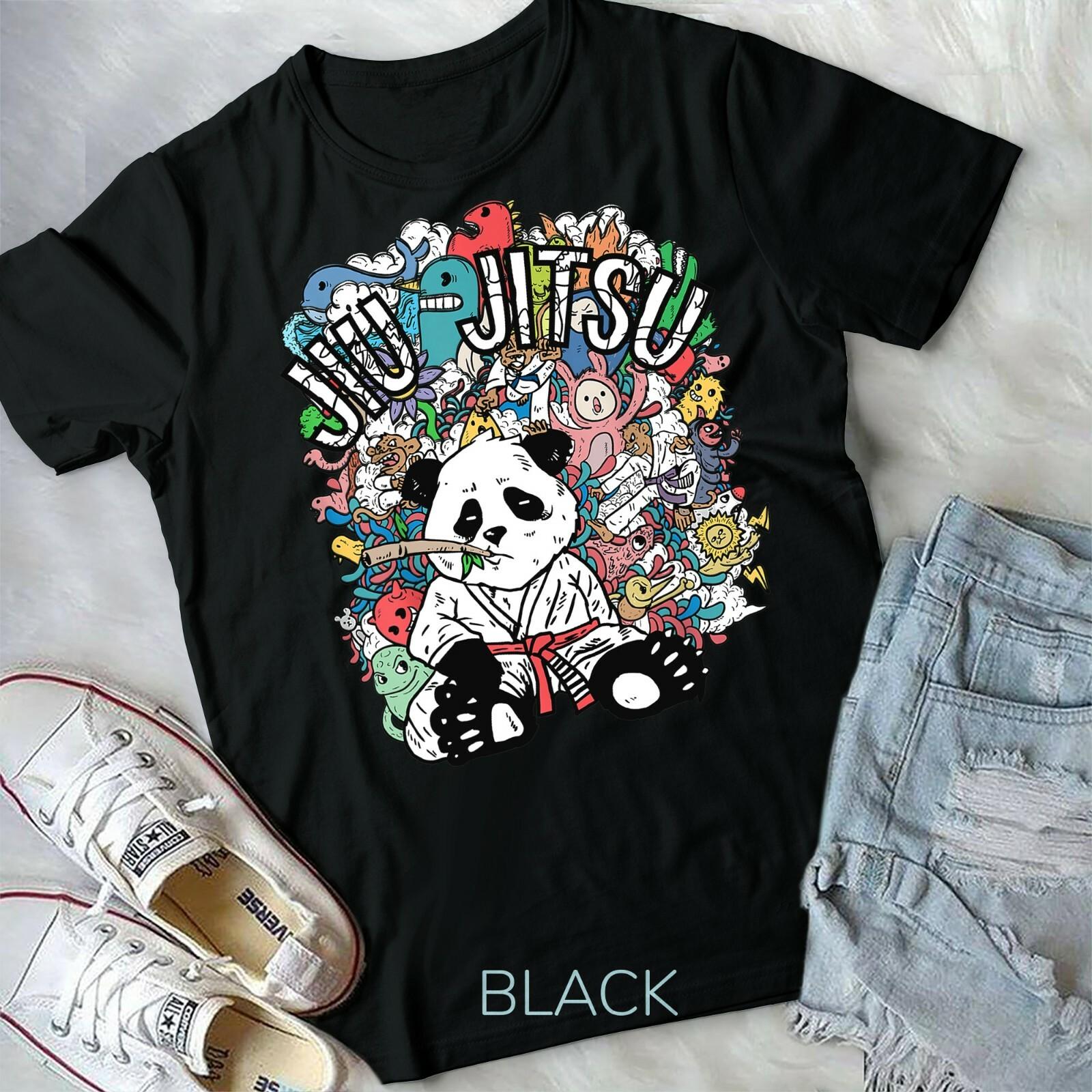 Jiu jitsu Panda T-shirt Adult and Youth Unisex T-shirt S