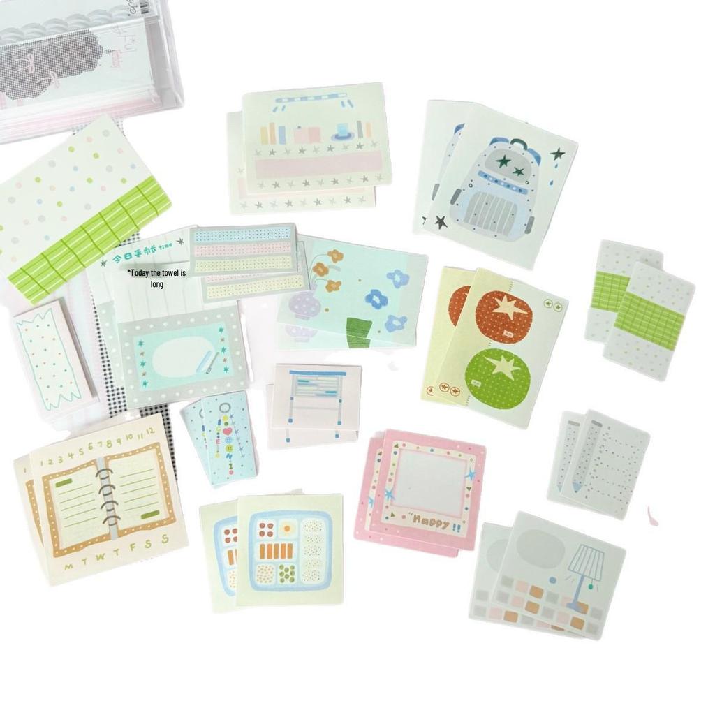 Waka Waka Niedlicher Schreibplaner: Ausgestanztes undCollage-Papier im koreanischen Stil für DIY-Projekte