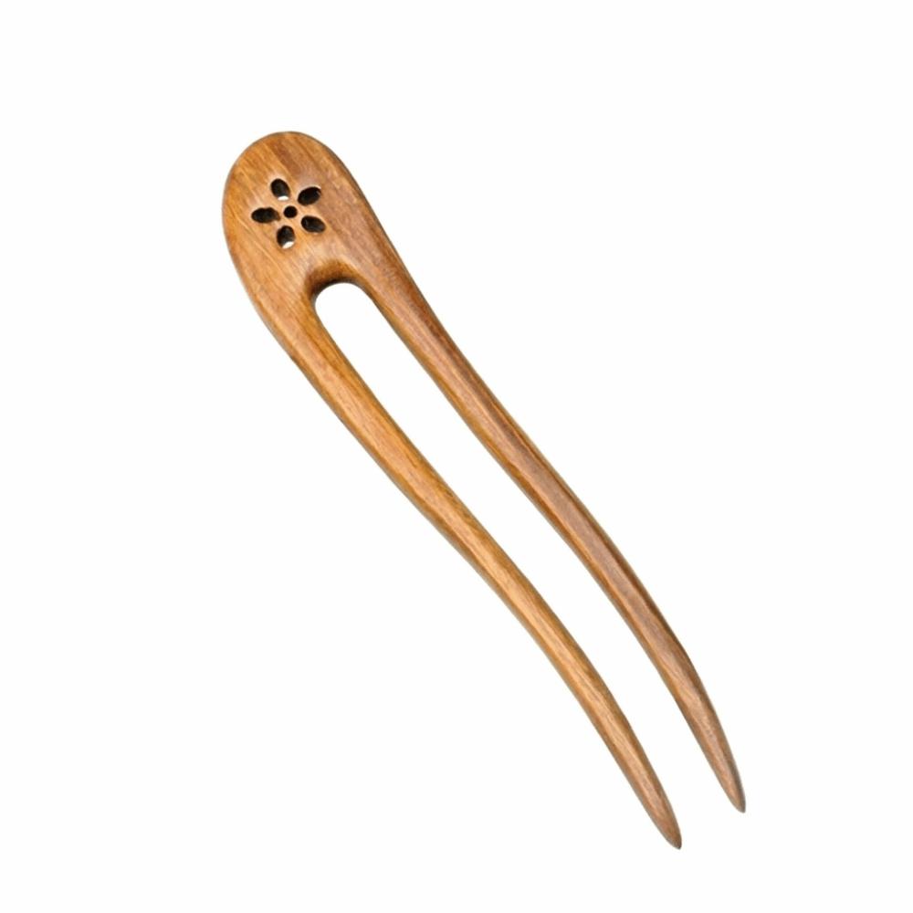 Handmade Wooden Hair Sticks U Shaped Wood Hairpins and Clips Delicate Hair Forks  Girls