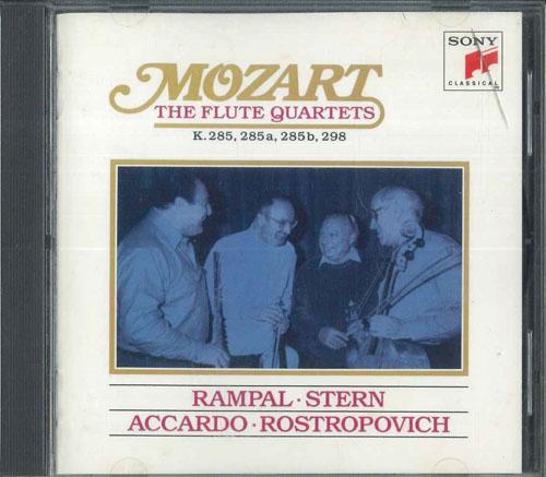 

CD JEANPIERRE RAMPAL ISAAC STERN Mozart Complete Flute Quartets SICC1059 SONY CLASSICAL 2008 Japan Classical Used
