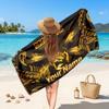 Scorpions Customized Name Text Beach Towel, Soft Absorbent Towel Beach Pool Travel Personal Gift
