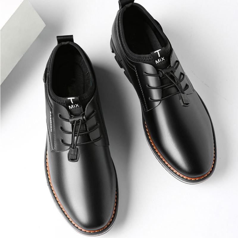 Fashion 2024 Brand Men Shoes Comfortable Men's Leather Shoes Slip on Lazy Mens Quality Trendy Outdoor Soft Casual Shoes Erkek Ayakkabı