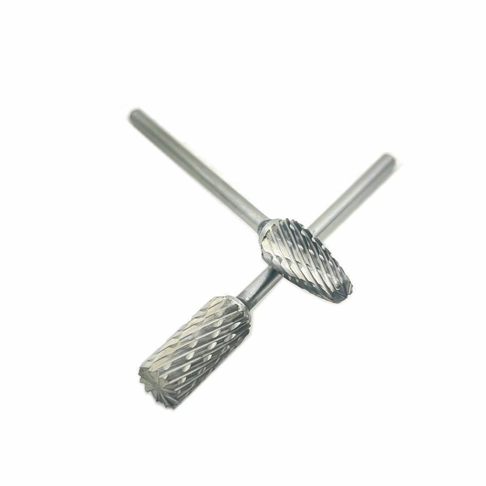 2.35x6mm Tungsten Steel Carbide Bur Cutter Rotary Tool Burr Double Diamond Cut Rotary Dental Polishing Tools